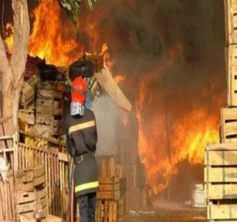 حريق مهول وانفجار 5 قنينات غاز في سوق “أولاد افرج” بإقليم الجديدة‎