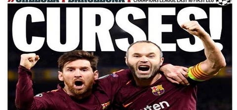 الصحف الانجليزية تتطرق لتعادل تشيلسي مع برشلونة