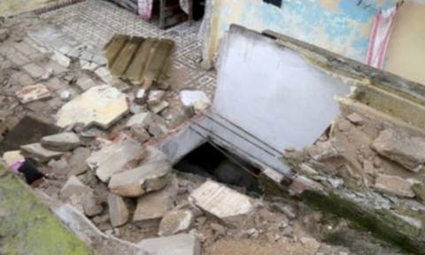 سلطات الدار البيضاء توصي بالإخلاء الفوري لبناية انهار جزء من سقفها