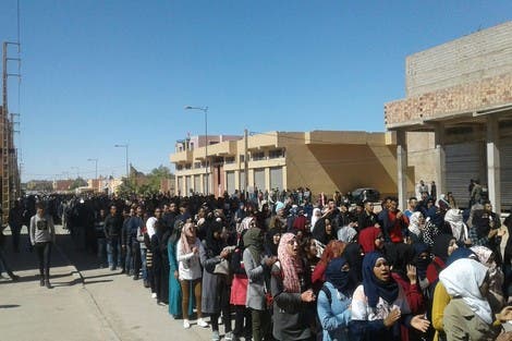 عدوى الاحتجاجات تنتقل الى الراشيدية.. العشرات من الطلبة يتظاهرون