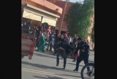 قوات الأمن تتدخل لتفريق وقفة احتجاجية ببوعرفة