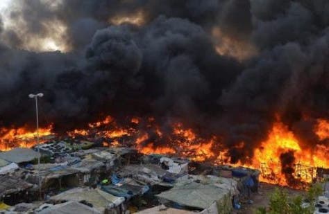 النيران تشب في حي الكرعة الصفيحي بالرباط والسبب شارجور