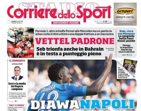 ابرز عناوين الصحف الإيطالية لهذا اليوم