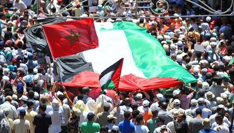 المغاربة يخلدون ذكرى النكبة 70 ويخرجون في مسيرة شعبية