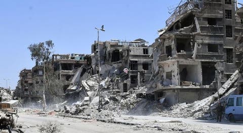 مخيم اليرموك شبه مدمر بالكامل وعدد الفلسطينيين الذين بقوا لا يزيد عن 200