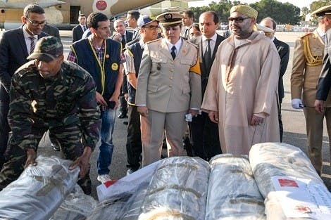 Photo of وصول قافلة المساعدات المغربية الموجهة للفلسطينيين