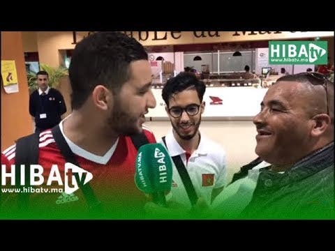 نيبا يستجوب المشجعين المغاربة بالمطار ويكشف سبب خسارة السعودية