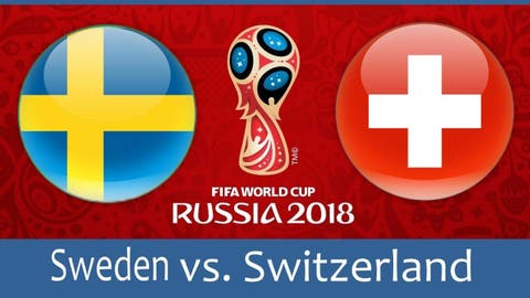 هدف السويد في شباك المنتخب السويسري