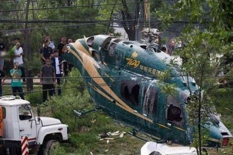 تحطم طائرة هليكوبتر في قلب العاصمة الصينية بكين