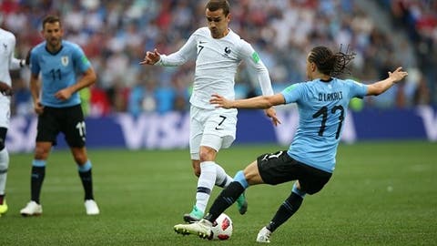 أهداف مباراة فرنسا والأوروغواي