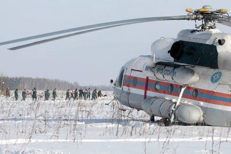 روسيا..مقتل 18 شخصا في حادث تحطم مروحية شرق البلاد