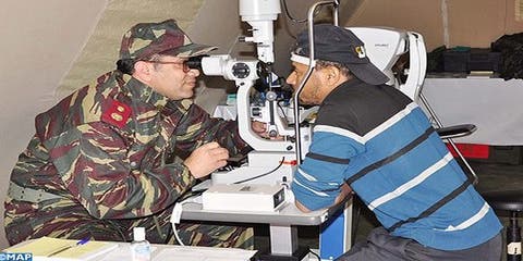 أزيلال : المستشفى العسكري الميداني  يشرع في تقديم مساعداته لفائدة ساكنة المنطقة