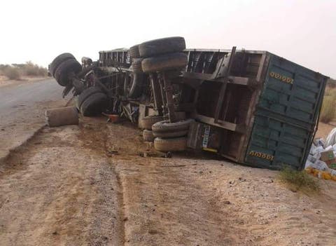 مصرع سائق شاحنة وإصابة مرافقه في حادثة سير بامنتانوت