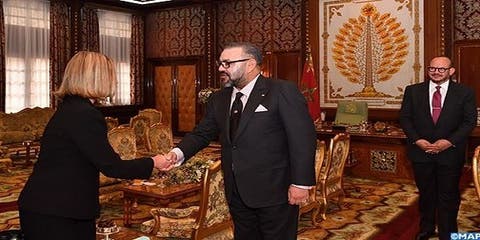الملك محمد السادس يستقبل بالقصر الملكي بالرباط  فيديريكا موغيريني