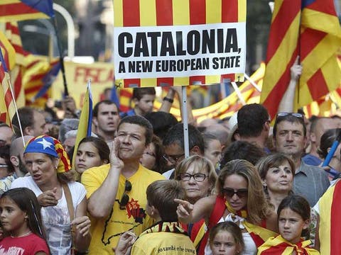 عشرات المصابين أثناء الاحتجاجات في كتالونيا