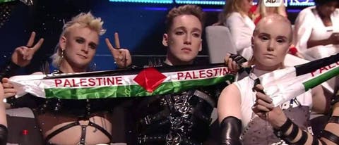 علم فلسطين يصدم الإسرائيليين في مسابقة “يوروفيجن”