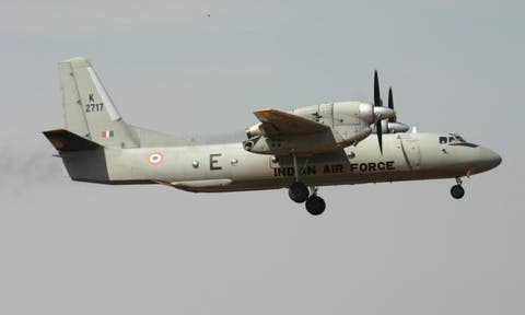 فقدان طائرة تابعة للقوات الجوية الهندية وعلى متنها 13 شخصا