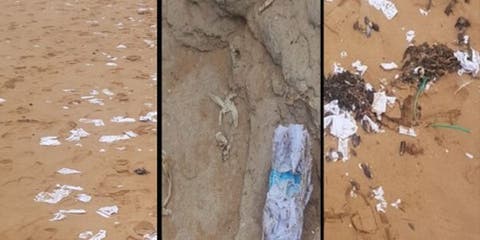 شاطئ بأكادير يقذف ” أوراق مالية” والسلطات تحقق