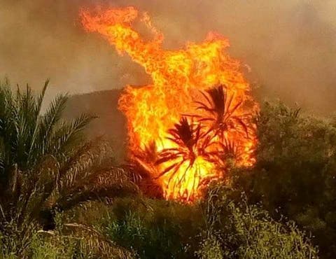 وفاة ستيني في حريق بواحة اوفوس بالرشيدية