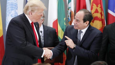 ترامب: الرئيس المصري عبد الفتاح السيسي زعيم حقيقي