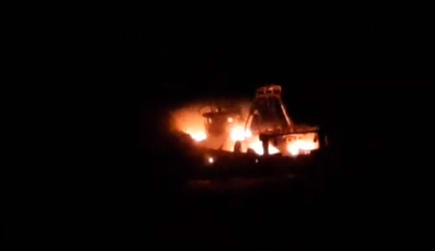 أكادير : إندلاع النيران بمركب للصيد وسط البحر