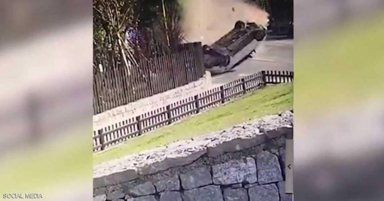 فيديو يوثق نجاة امرأة من الموت مرتين خلال ثوان