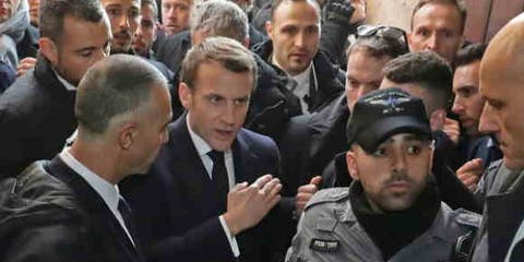 فرنسا: ماكرون لم يعتذر بسبب توبيخ الشرطيين الإسرائيلين بالقدس