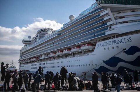 إصابة 218 شخص بفيروس كورونا على متن سفينة سياحية باليابان
