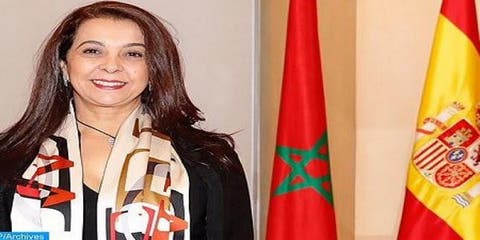 سفيرة المغرب لدى إسبانيا تستقبل أم الضحية” إلياس الطاهري” بمقر سفارة مدريد