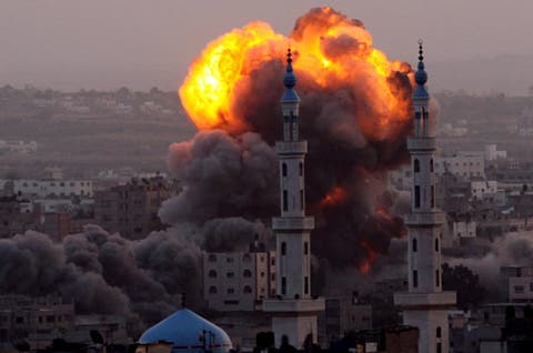 غزة تستفيق على وقع هجوم طائرات حربية وصواريخ إسرائيلية