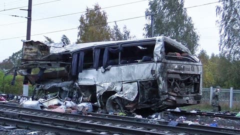 قتلى في تصادم قطار مع حافلة في تايلاند