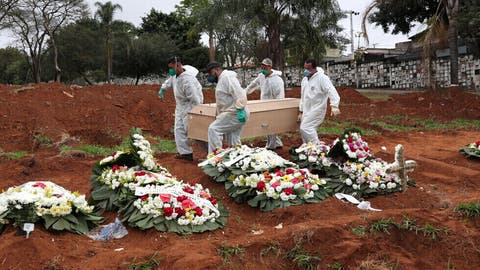 البرازيل تسجل 661 وفاة جديدة بفيروس كورونا