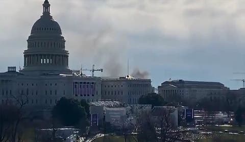 واشنطن.. إغلاق مبنى الكونغرس إثر حريق شب في بناية قريبة
