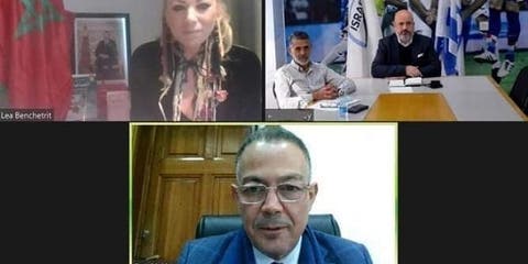 لقجع ورئيس الاتحاد الإسرائيلي يناقشان سبل وآفاق التعاون الكروي