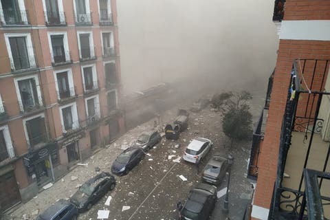 انفجار مدريد .. “تسرب غاز” وراء الفاجعة