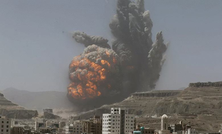 التحالف العربي يشن هجمات جوية على صنعاء ضد " الحوثيين"