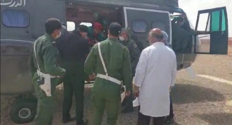 إملشيل.. مروحية الدرك تنفذ سيدة حامل باغتها المخاض