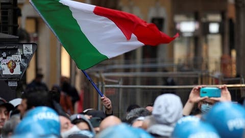 احتجاجات ايطاليا