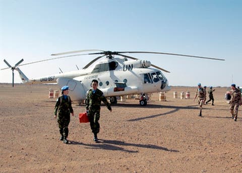 الهيليكوبتر تنقل ثلاثة أفراد بعد إنقلاب سيارة بعثة المينورسو نواحي المحبس