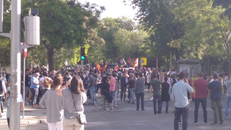 احتجاجات امام قنصلية المغرب باسبانيا