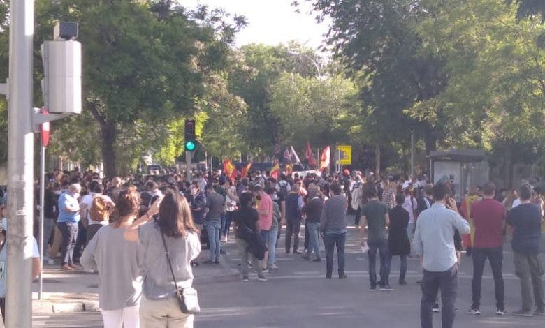 احتجاجات امام قنصلية المغرب باسبانيا