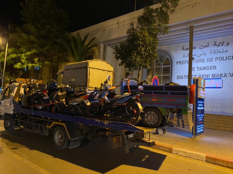 طنجة.. الأمن يشن حملة واسعة على مستعملي الدراجات النارية