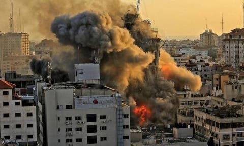 إسرائيل تقصف وزارة الداخلية التابعة لحركة حماس في قطاع غزة