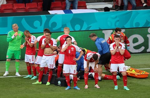 توقف لقاء الدنمارك وفنلندا في “يورو 2020” بعد سقوط اللاعب “اريكسون”