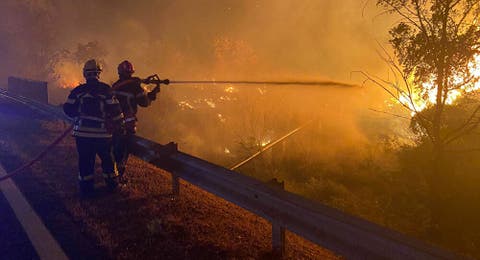 الرياح تعرقل جهود إخماد حريق غابات ضخم في فرنسا