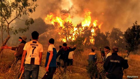إيقاف 22 شخصا بسبب حرائق الجزائر.. والرئيس يتحدث عن “أيادٍ إجرامي