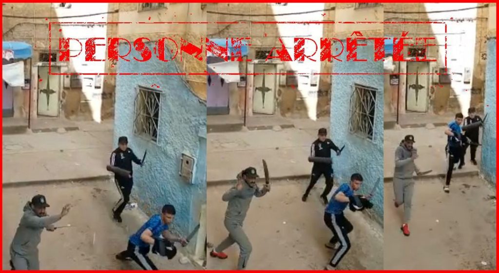ظهروا في فيديو يتبادلون الضرب بالأسلحة البيضاء.. إيقاف شخص والبحث عن آخرين بفاس