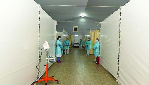 مراكش.. تقدم أشغال إنجاز المستشفى الميداني لاستقبال حالات كورونا