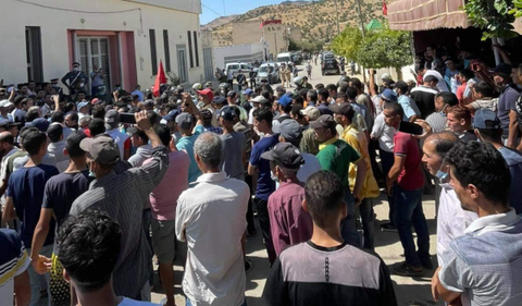 احتجاجات أثناء انتخاب رئيس جماعة بتازة