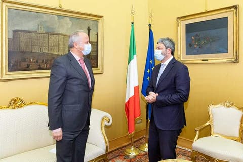رئيس الغرفة الاولى بالبرلمان الايطالي يلتقي بسفير المغرب بروما